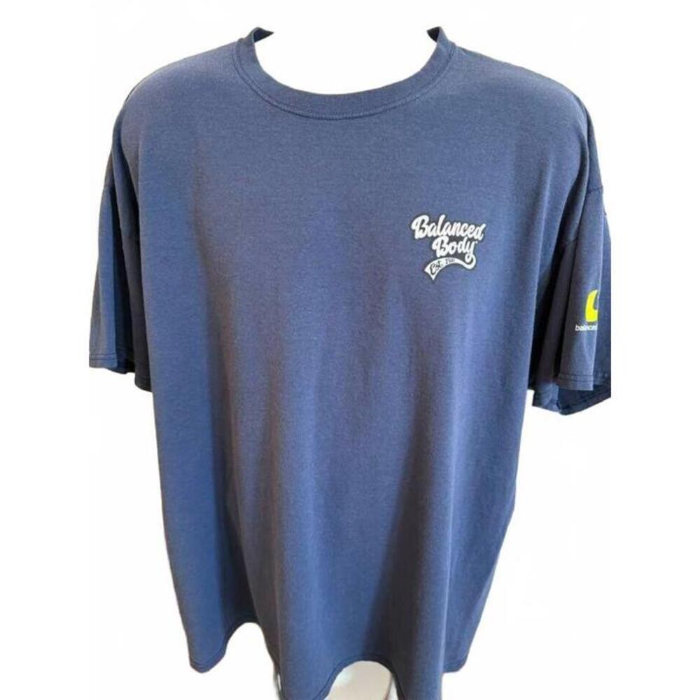 PORT AND COMPANY MENS BALANCED BODY T SHIRT XXL BLUE